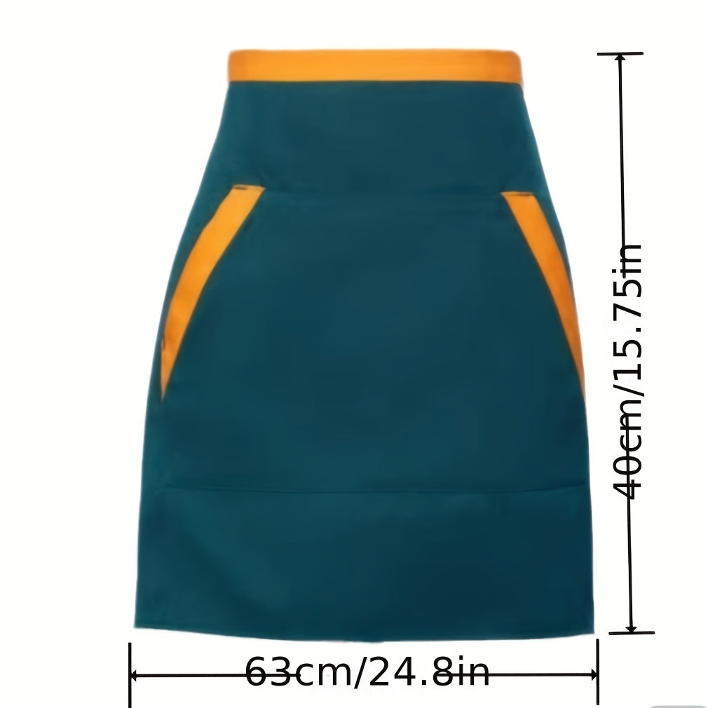 Half Body Apron Solid Printing Hotel Restaurant Small Waist Overalls