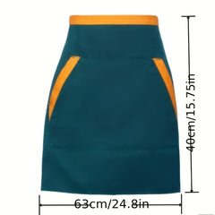 Half Body Apron Solid Printing Hotel Restaurant Small Waist Overalls