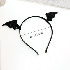 Halloween Bat Headband Funny Bat Wings Hair Hoop for Cosplay Party