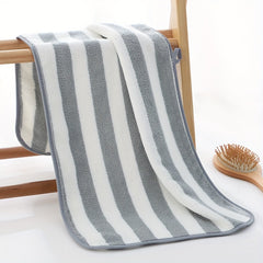 Striped Pattern Bath Towel for Face Washing