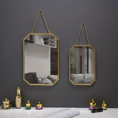 Decorative Wall Mirror with Chain for Bathroom Bedroom Living Room