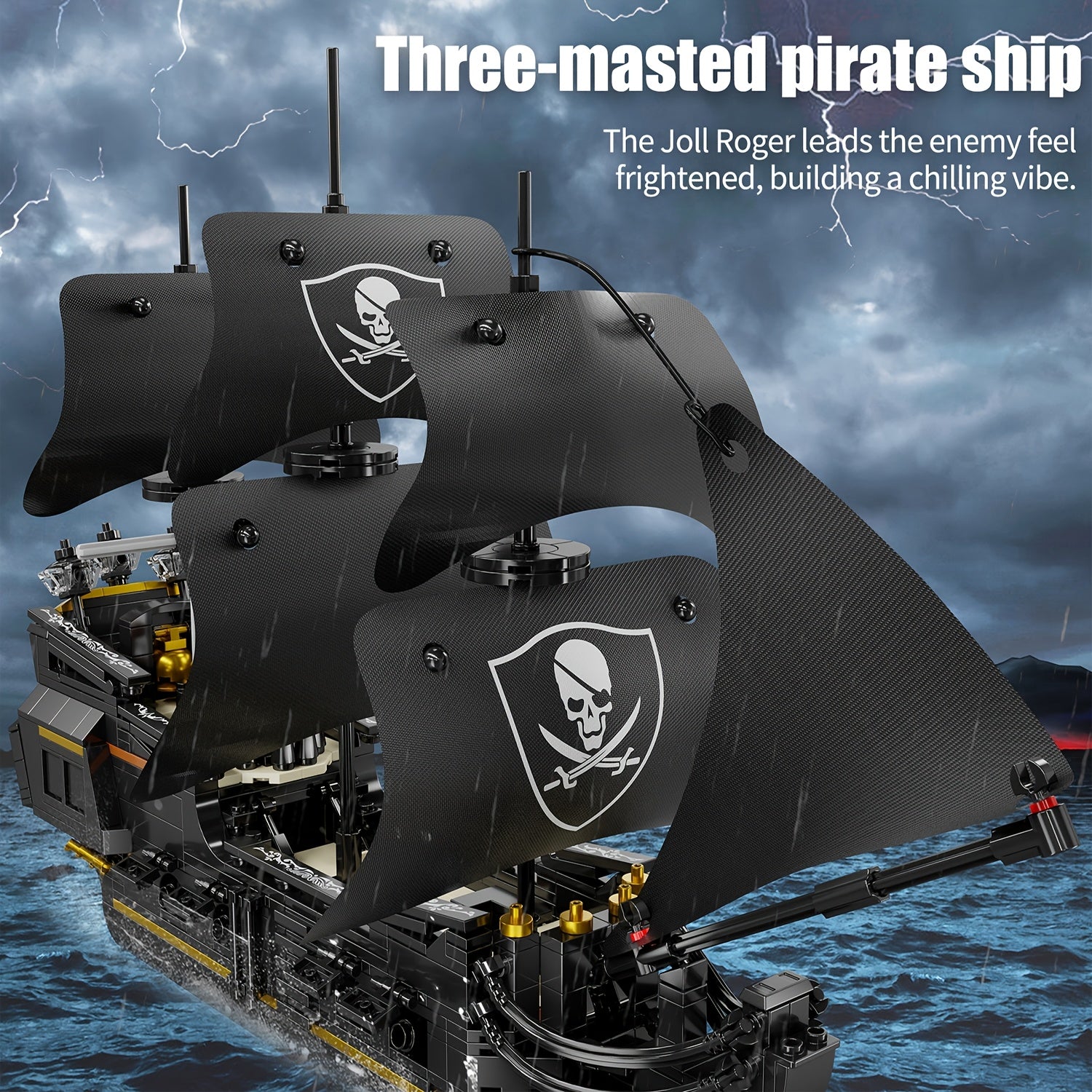 921pcs Sailboat Model Building Kit Desktop Decoration Christmas Birthday Gift