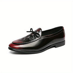 Women's Embossed Flat Loafers PU Leather Slip On Casual Walking Shoes