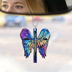 Colorful Cross Butterfly Car Hanging Ornament