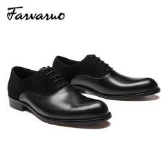 FARWARWO Leather Dress Shoes Wedding Office