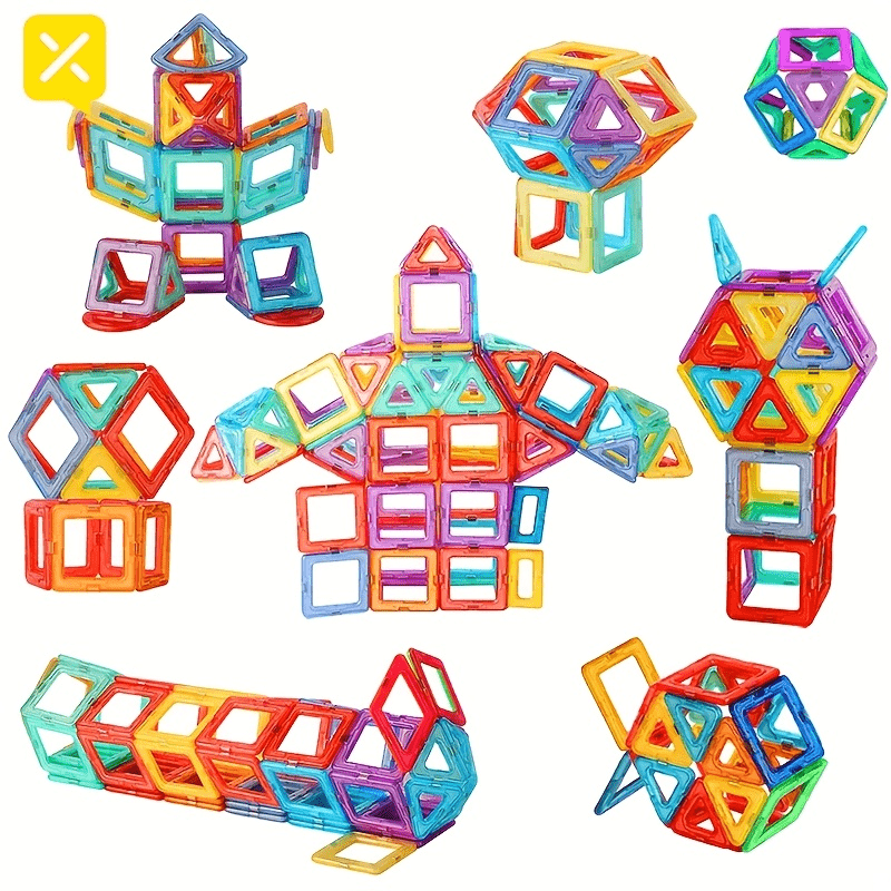 Magnetic Building Blocks Toy Colorful DIY Construction Block Stick