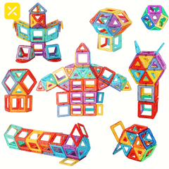 Magnetic Building Blocks Toy Colorful DIY Construction Block Stick