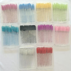 100PCS Crystal Eyelash Brushes Mascara Wands Applicator