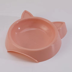 Plastic Cat Dog Bowl Anti Overturning Single Double Bowls For Food & Water