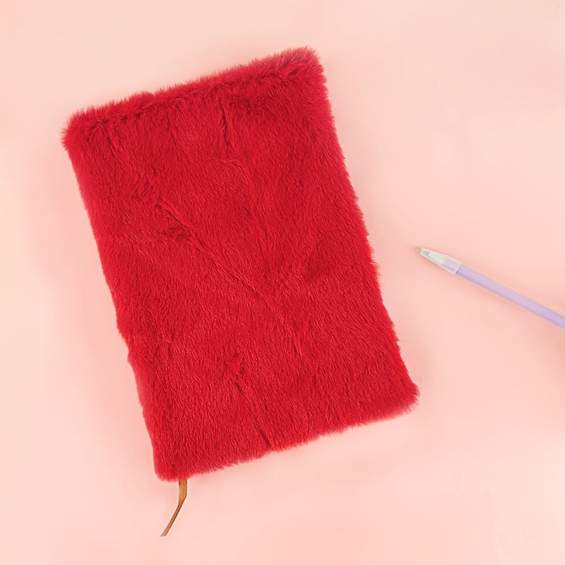 Plain Colour Plush Book Colourful Journal Creative Book Diary Notepad