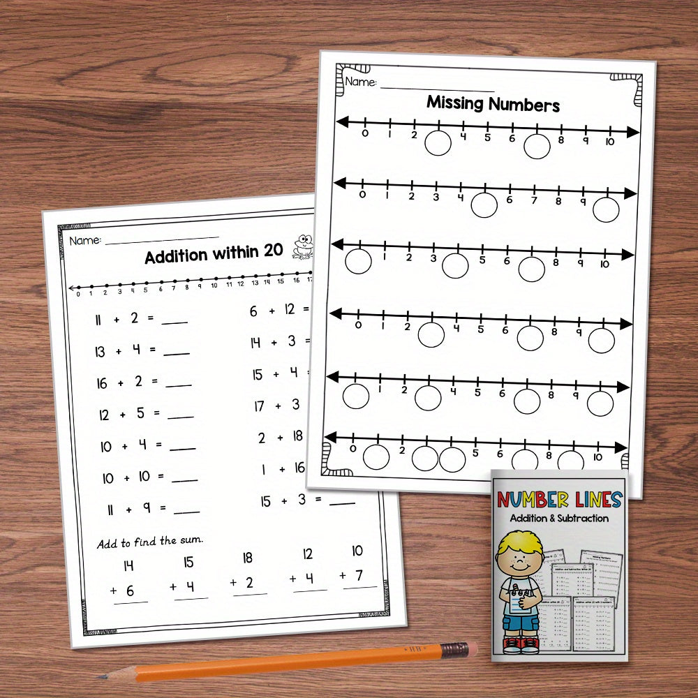 Number Line Addition & Subtraction for Homeschooling & Classrooms