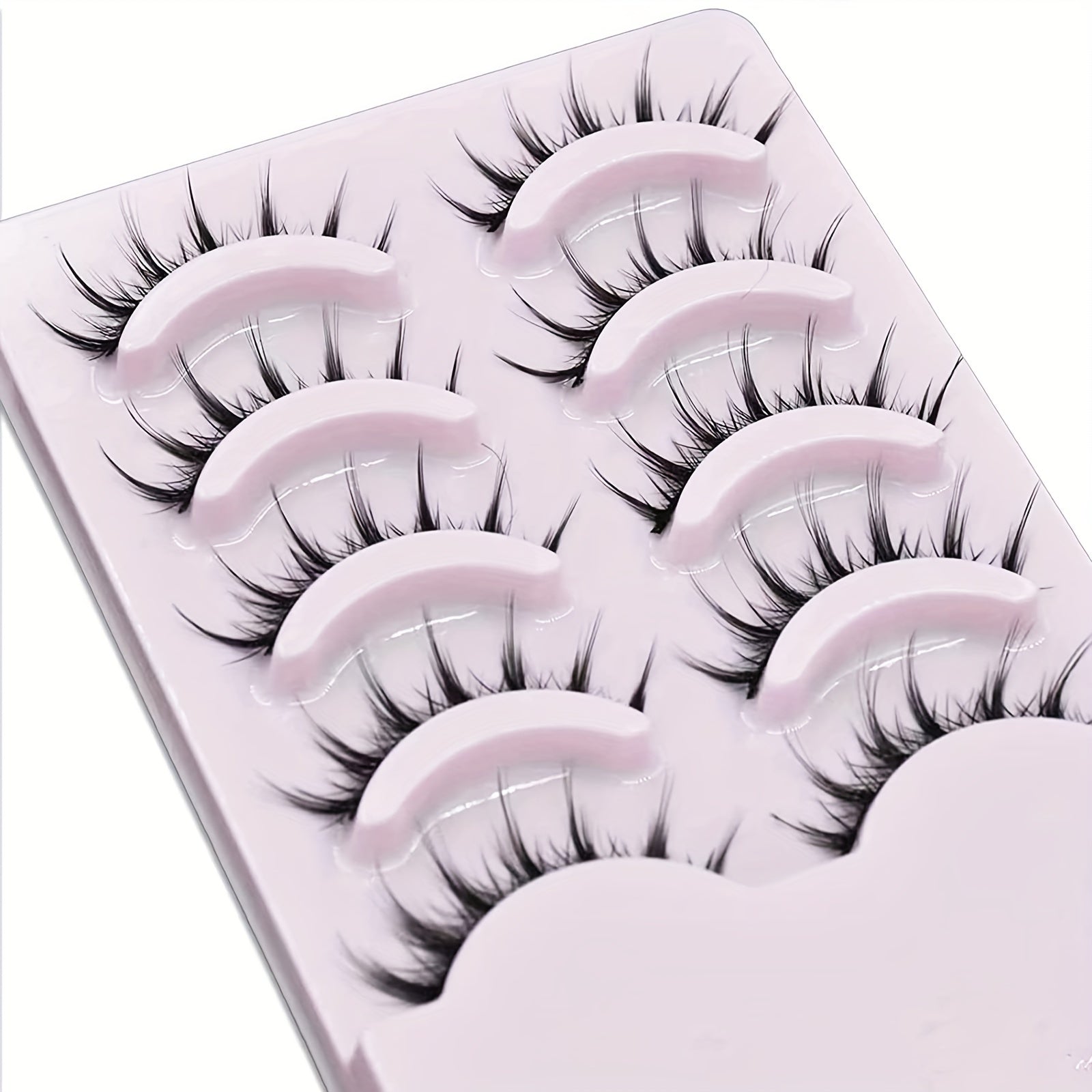 5 Pairs Manga Eyelashes Thick Natural Extensions Cosplay Anime Makeup Tool