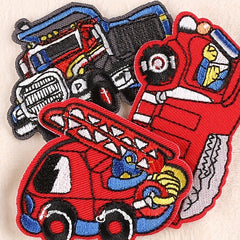 5pcs Boys Engineering Car DIY Patch for Clothes Backpack