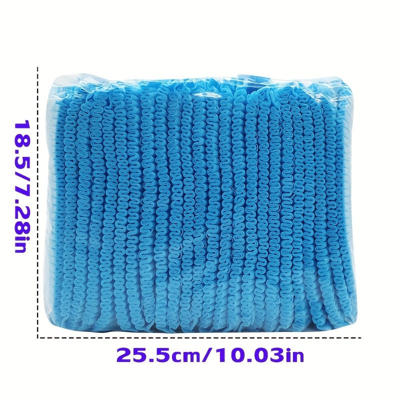 100pcs Disposable Chef Hat Non-woven Anti-hair Loss Net Cap