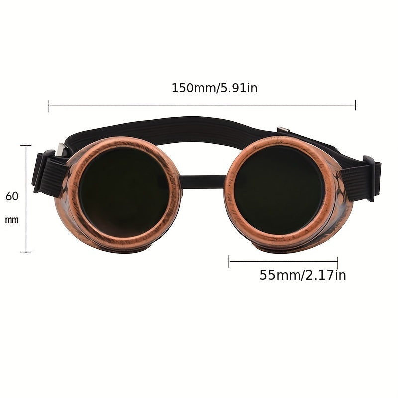 Steampunk Retro Style Sunglasses Double Layer Goggles