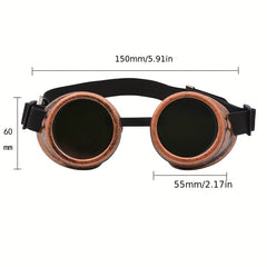 Steampunk Retro Style Sunglasses Double Layer Goggles