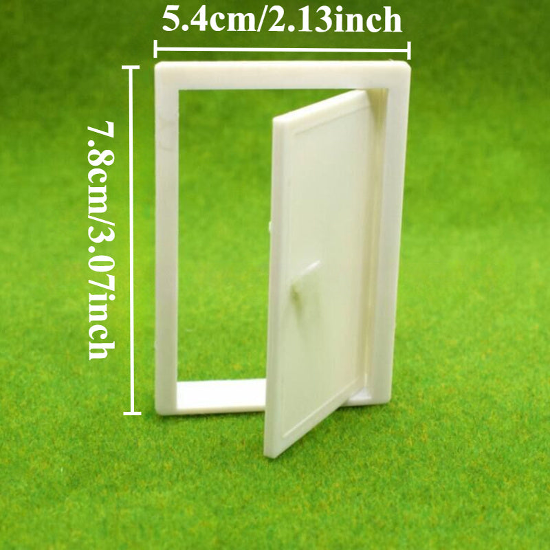 Mini Plastic Door & Window for Doll House Building Model