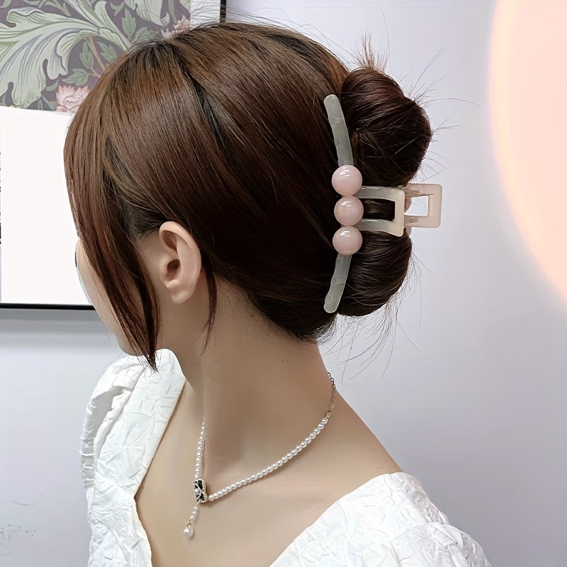 Glossy Sweet Hair Claw Style Hair Claw Nonslip Ponytail Holder