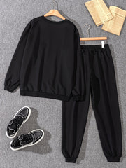 Men's Casual Sweatshirt & Sweatpants Set for Autumn