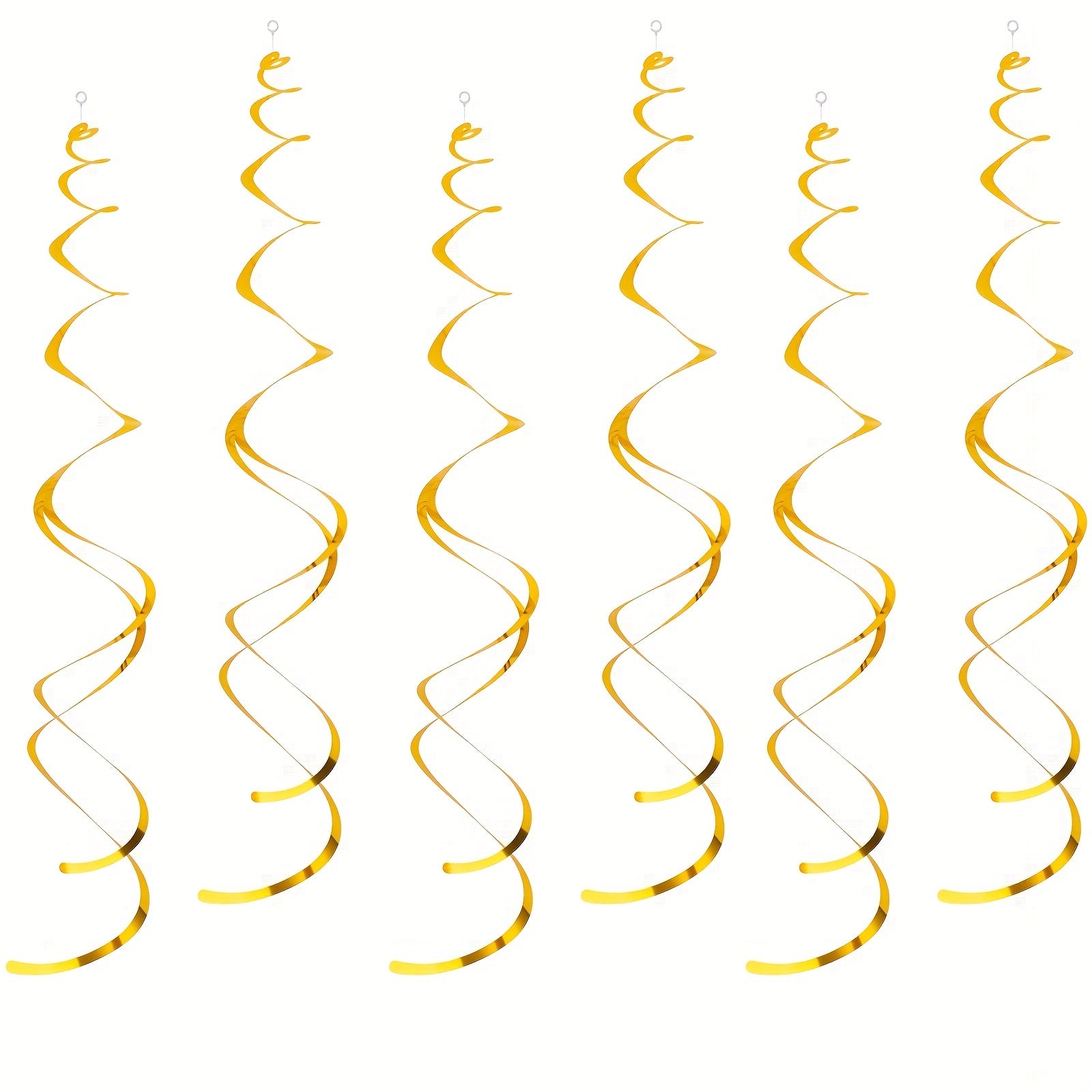 12pcs Golden Hanging Swirl Decorations for Party Ceiling Wedding