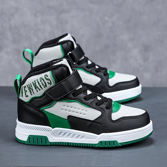 Boys High Top Skate Shoes Non Slip Casual Sneakers