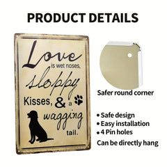 Metal Tin Sign Distracted By Dogs And Planes Funny Novelty Pub Coffee Bar 8x12in