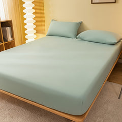 Soft Brushed Fitted Sheet Comfortable Bedding Dark Green