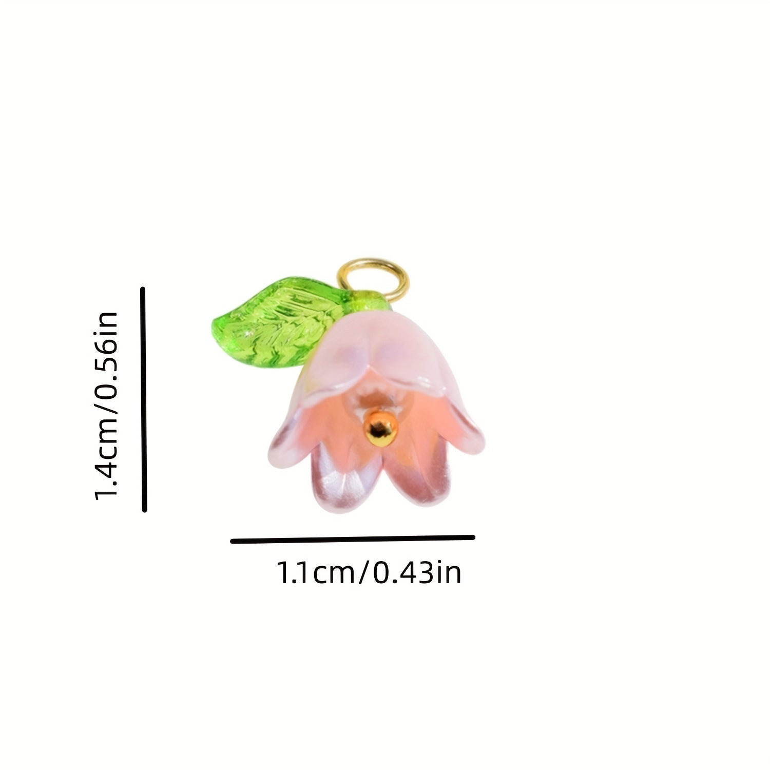 10pcs Pearl Lily Leaf Flower DIY Accessory Set