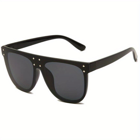 Y2K Oversized Mirror Lens Sunglasses UV400