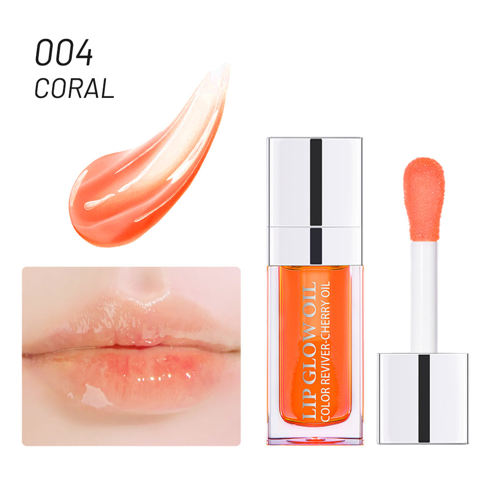 Hydrating Lip Glow Plumping Lip Tint with Glitter Shine Primer