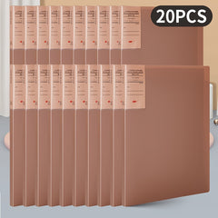 20pcs A4 Document Folder File Folder File Storage Folder