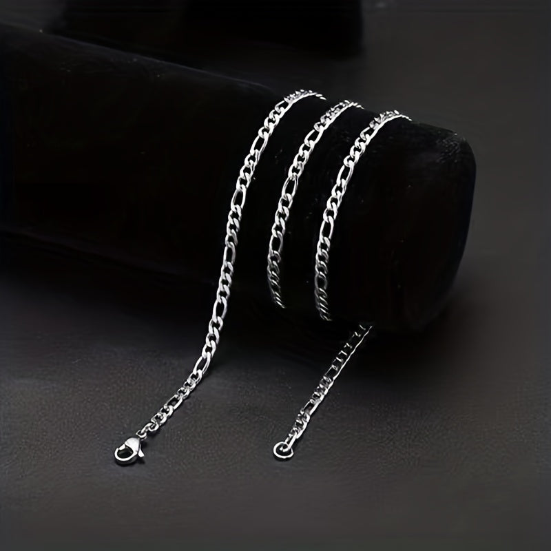 Stainless Steel Cuban Chain Necklace for Men and Women