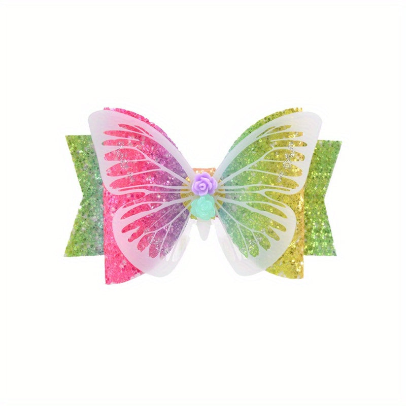 Girls Butterfly Bow Hair Clip for Party Gift Kids