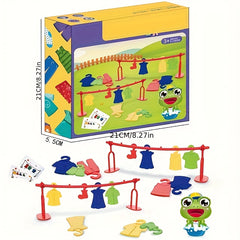 Colorful Plastic Clothes Drying & Puzzle Toys Game