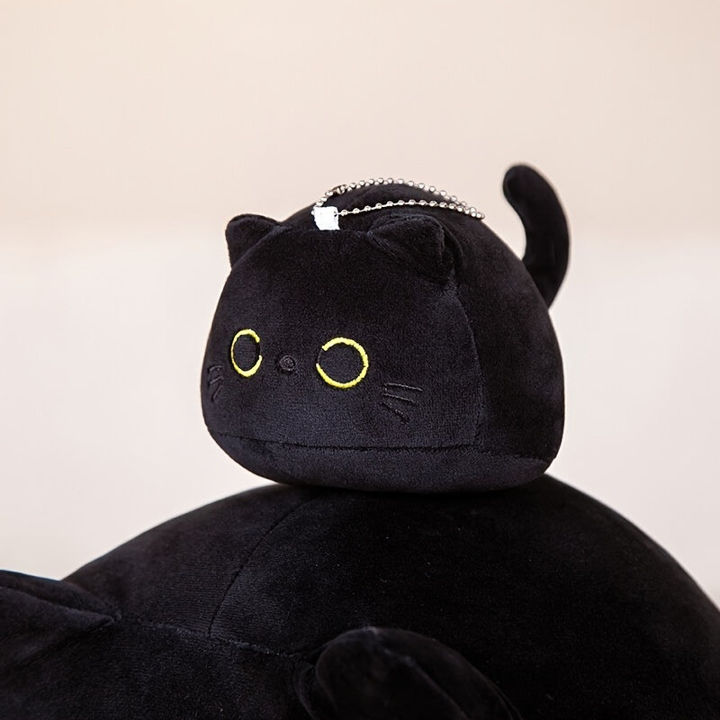 Cute Cat Throw Pillow Soft Cotton Plush Toy For Bedroom & Office Decor