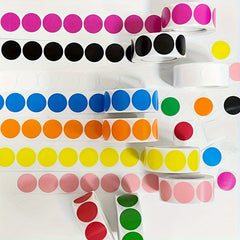 1 Inch 25mm Dot Coated Paper Label Roll 500pcs