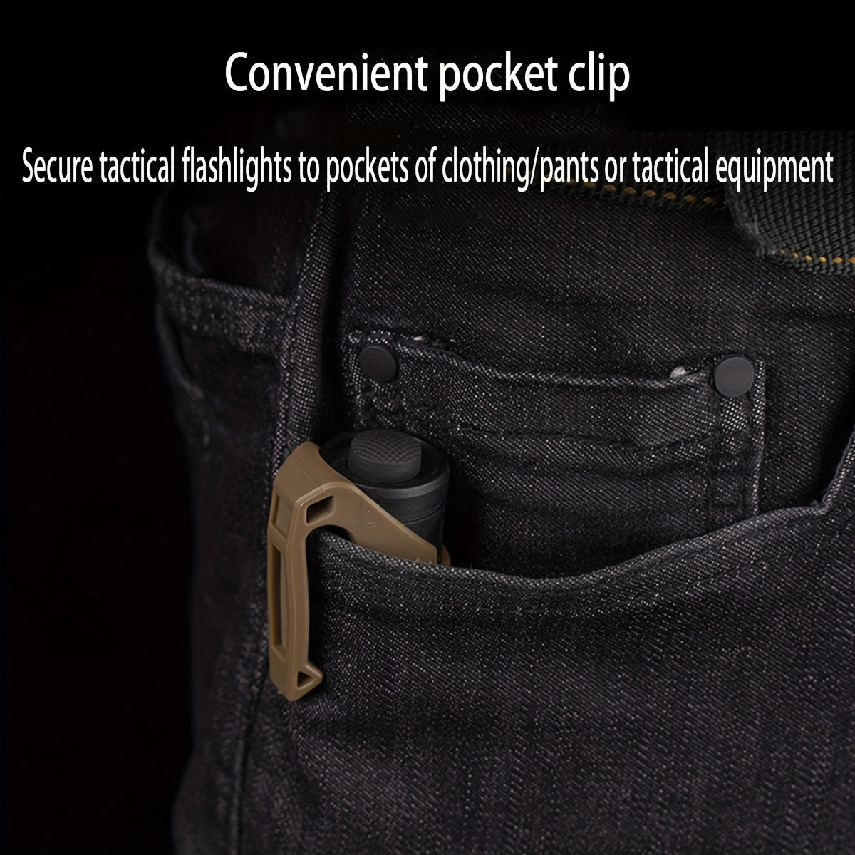 Flashlight Carry Clip - Convenient Accessory for Easy Transportation