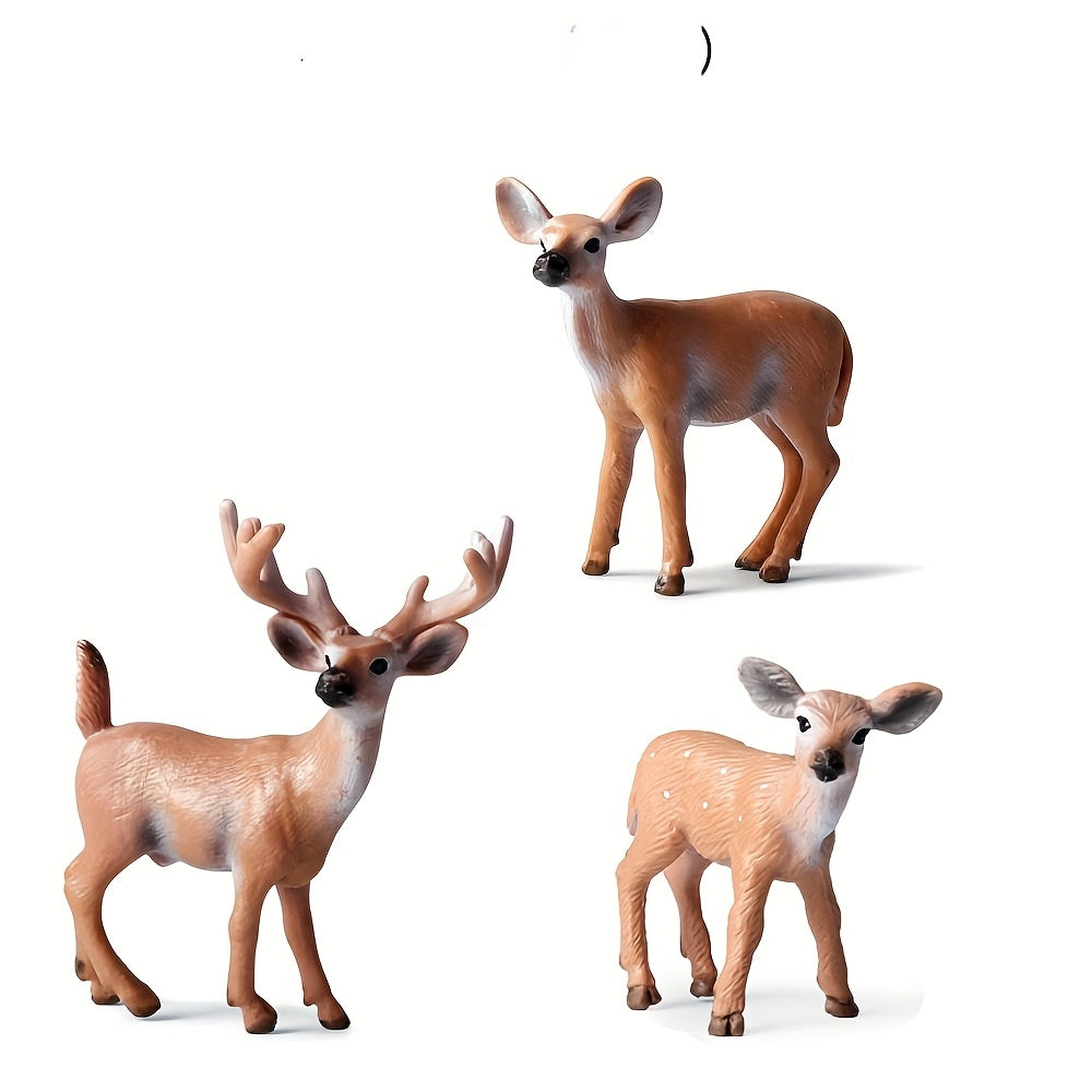 Christmas Reindeer Ornament Set PVC Educational Toy