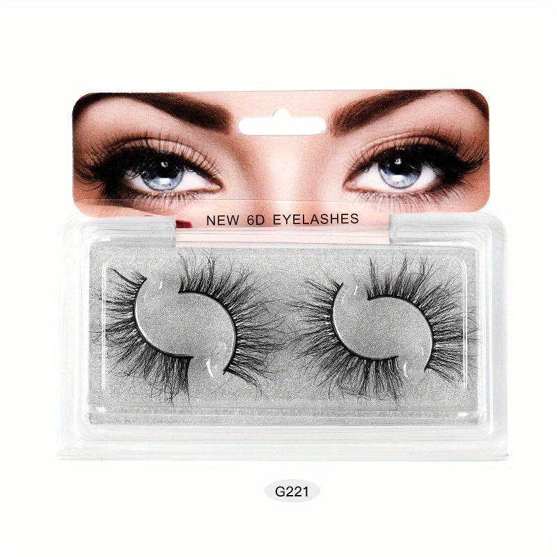 5D Cross False Eyelashes High Faux Mink Long Messy Eyelashes