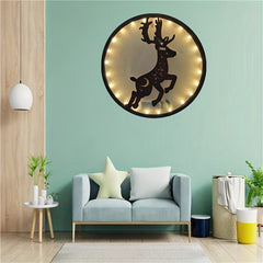 Retro Wooden LED Creative Wall Decoration Light