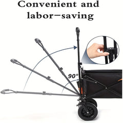 Outdoor Camping Barbecue Trolley Large Capacity Lightweight Wagon Cart