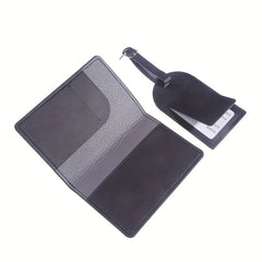 Map Pattern Passport Holder & Luggage Tag Set