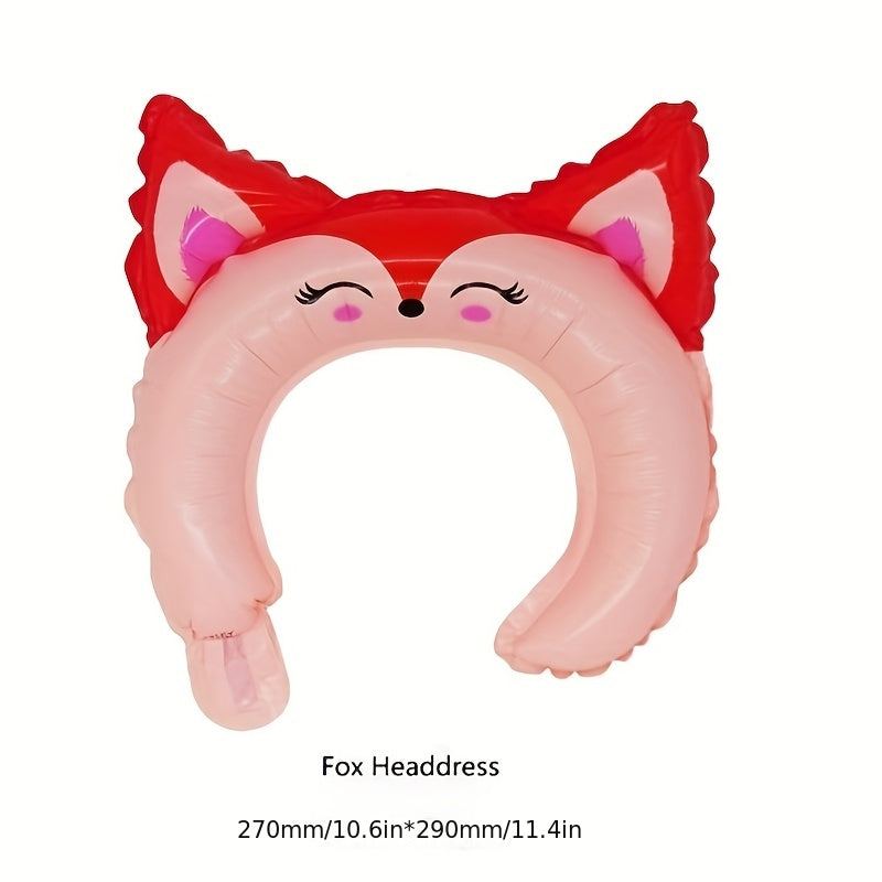 10pcs Mixed Cartoon Headdress Balloons Animal Shape Kindergarten Gift