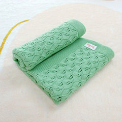 Soft Knitted Baby Blanket for Bed Sofa Camping