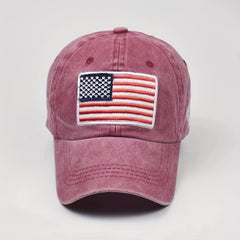 American Flag Baseball Cap Adjustable Unisex Peaked Cap
