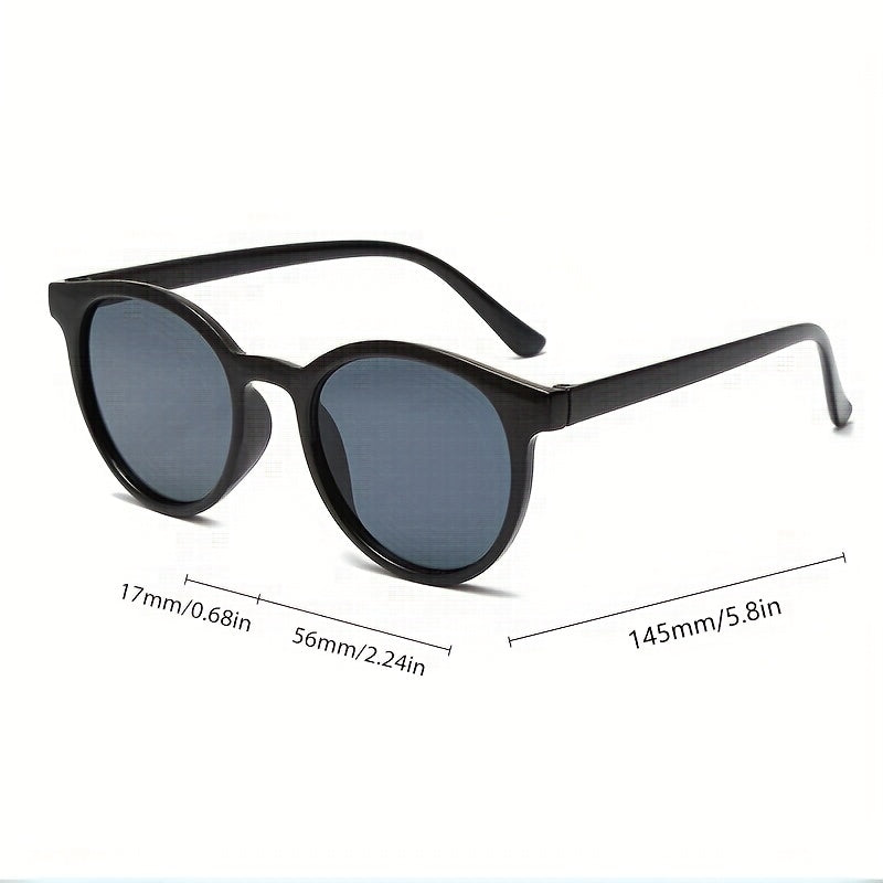Round Sunglasses Casual Kpop Jelly Anti Glare Glasses UV400