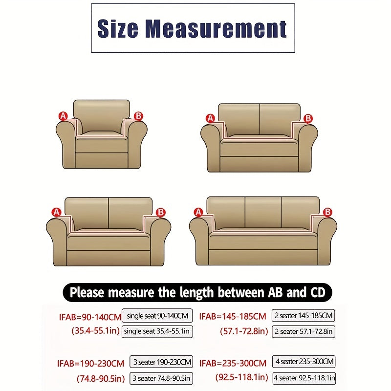 Seersucker Sofa Slipcover Universal Couch Cover Furniture Protector