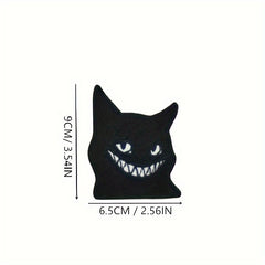 2pcs Cat Embroidered Patch w/ Hook & Loop Backing Fun Morale Patch