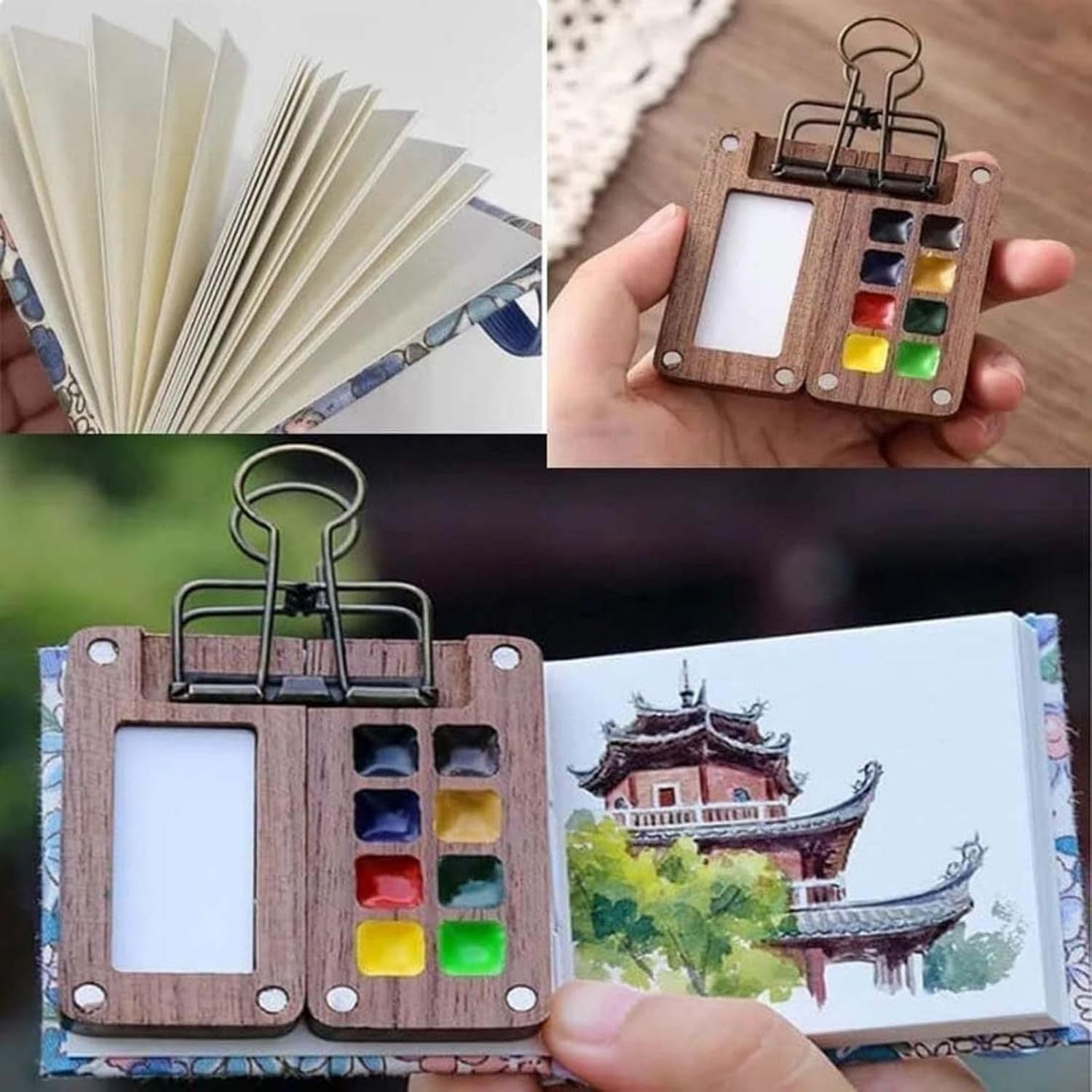 Tobios Travel Watercolor Palette Set - 24 Colors