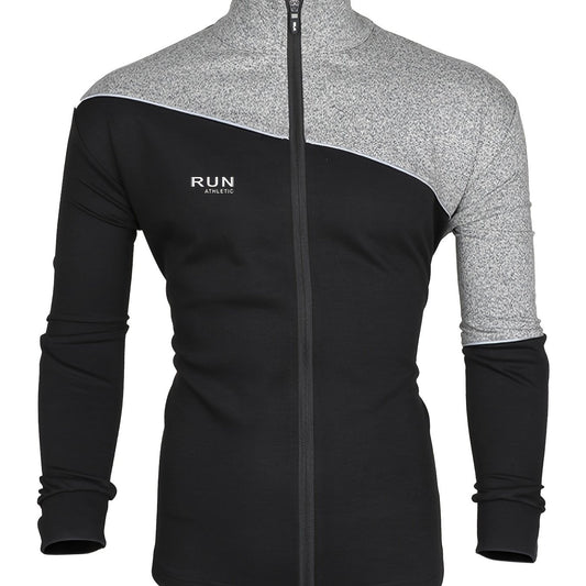 Men's Splicing Contrast Zipper Sports Jacket